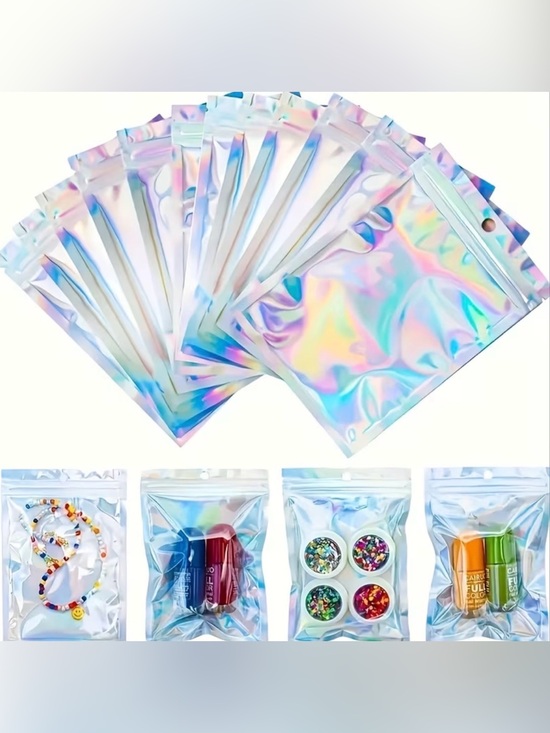 Other - 20 PCS Reusable Sealing Iridescent Anti-odor Bags, Aluminum Foil Bags NWOT